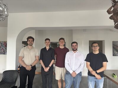 Foto (c) SPD Tuttlingen – (von links) Meriton, Fabian Riedel, Gasan Gusejnov, Mario Caraggiu und Tiark Tiwary